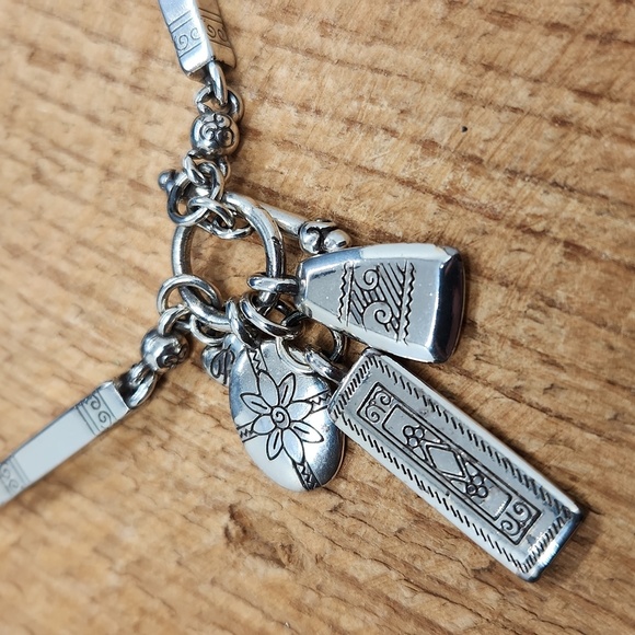 Brighton‎ | Long Toggle Scroll Necklace Silver Tone - Picture 3 of 6